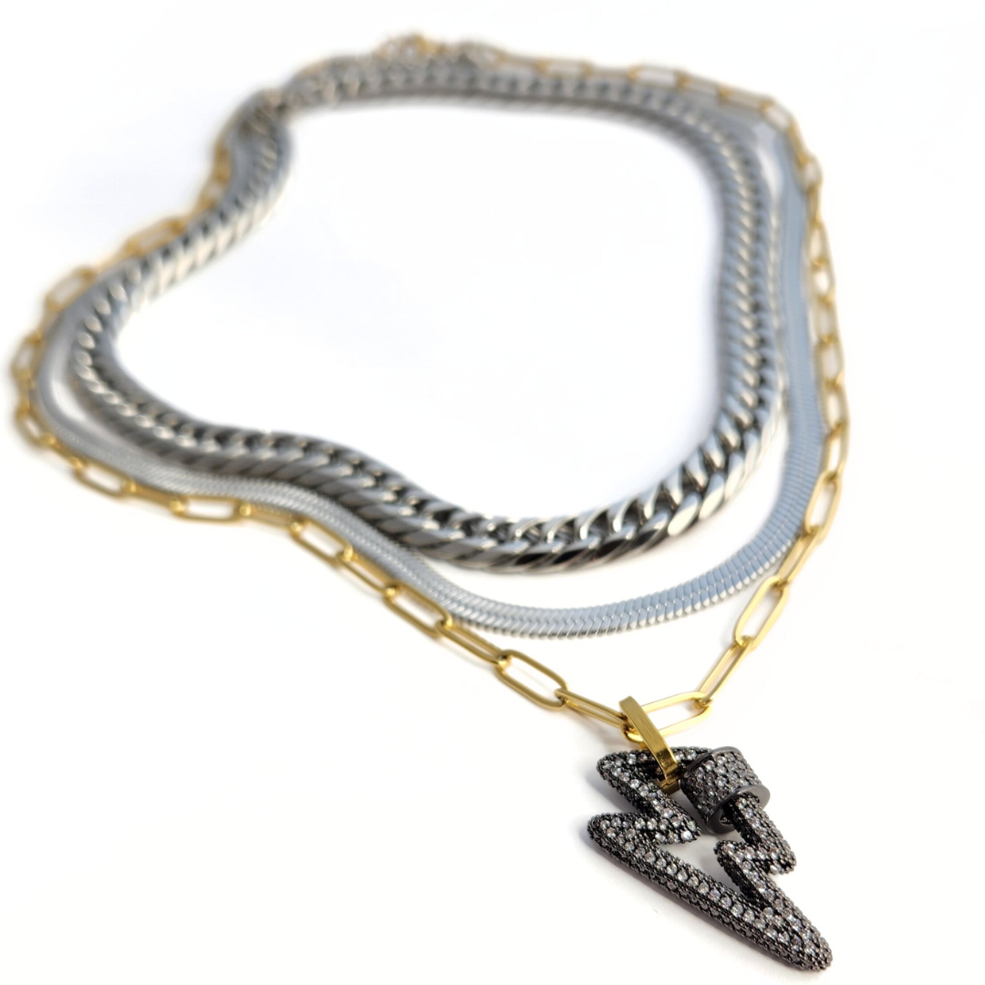 Lightning Layered Necklace Set