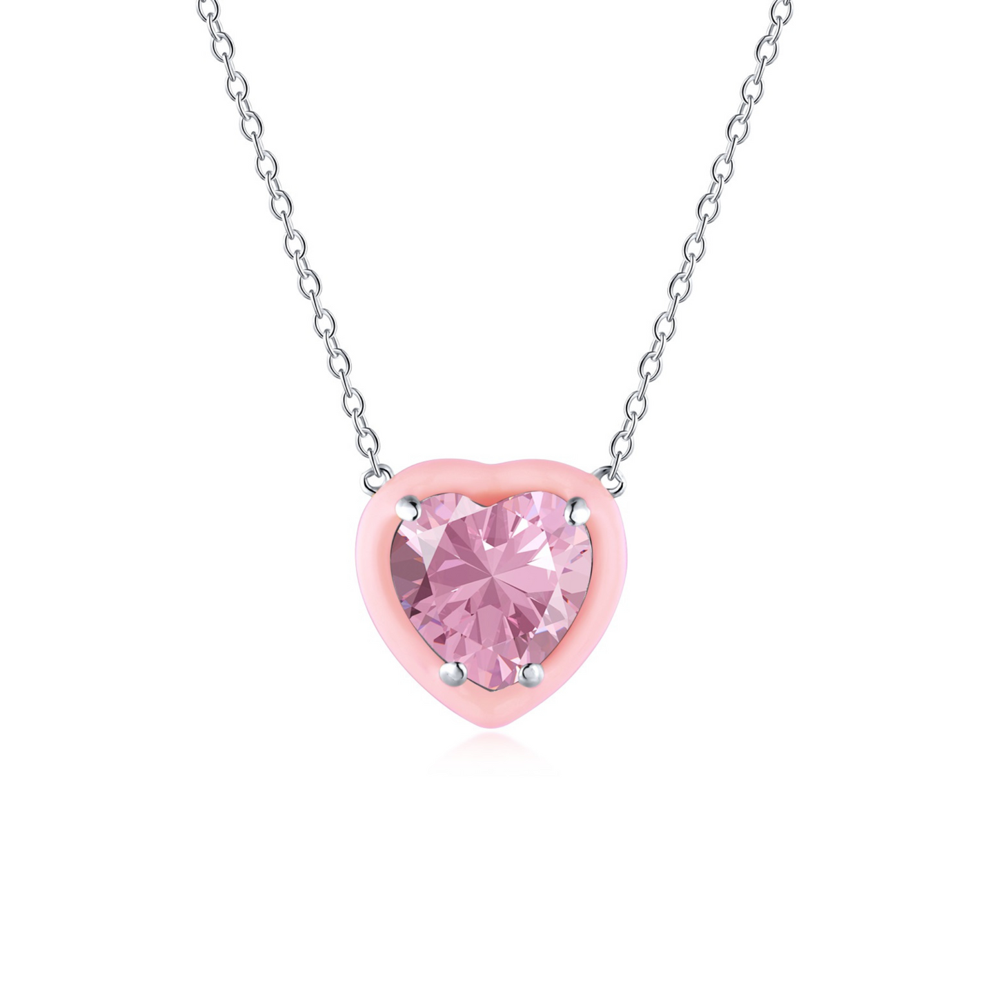Pink Heart Necklace
