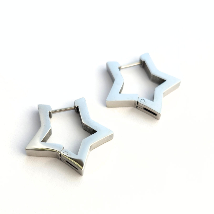Star Huggie Earrings