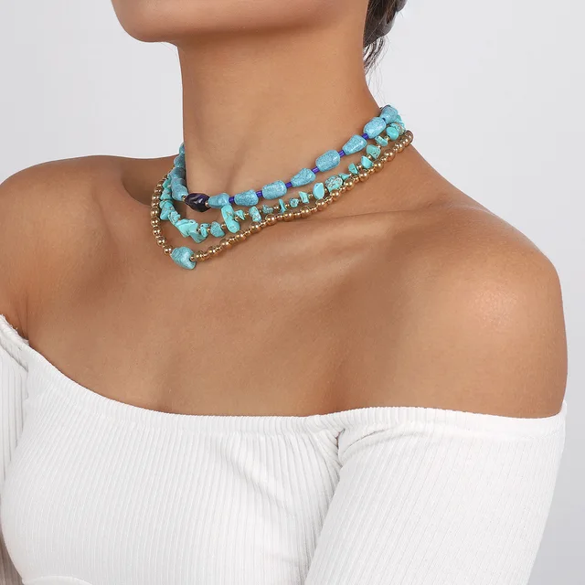 Turquoise Necklace Trio