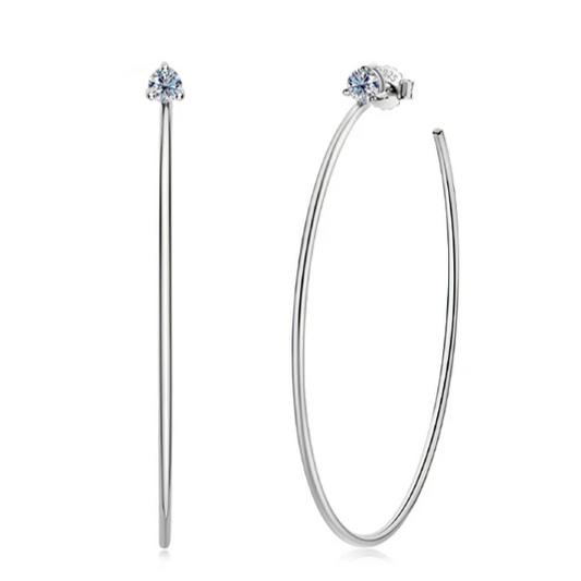 Moissanite Hoops