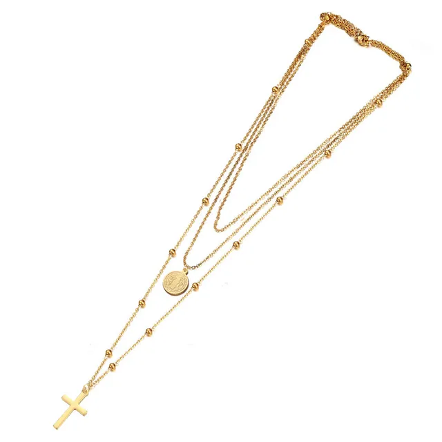 Cross Layered Necklace