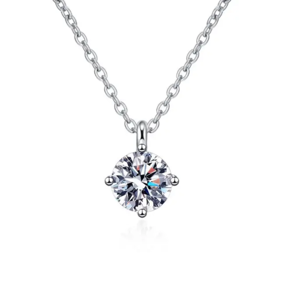 2 Carat Moissanite Necklace