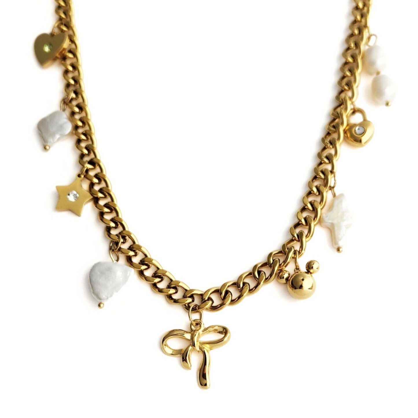 Bow Charm Necklace