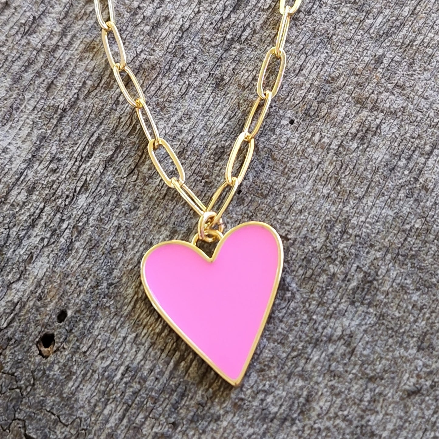 Pink Heart Necklace