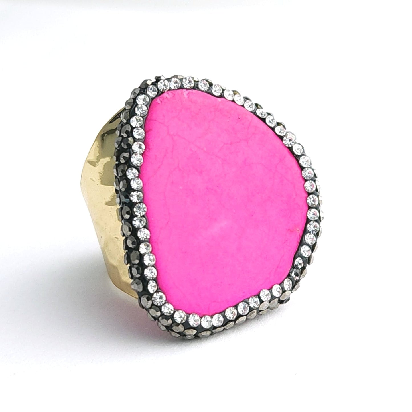 Green Howlite Ring
