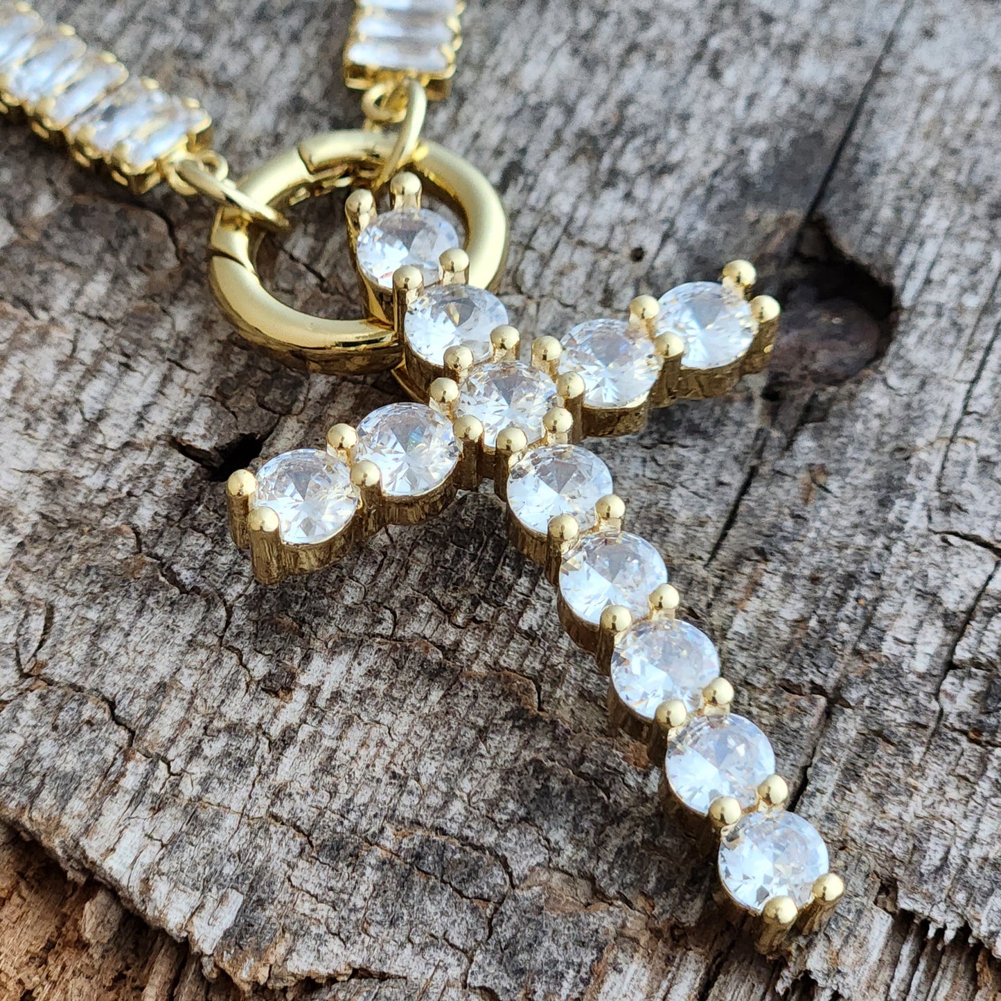 Crystal Cross Necklace