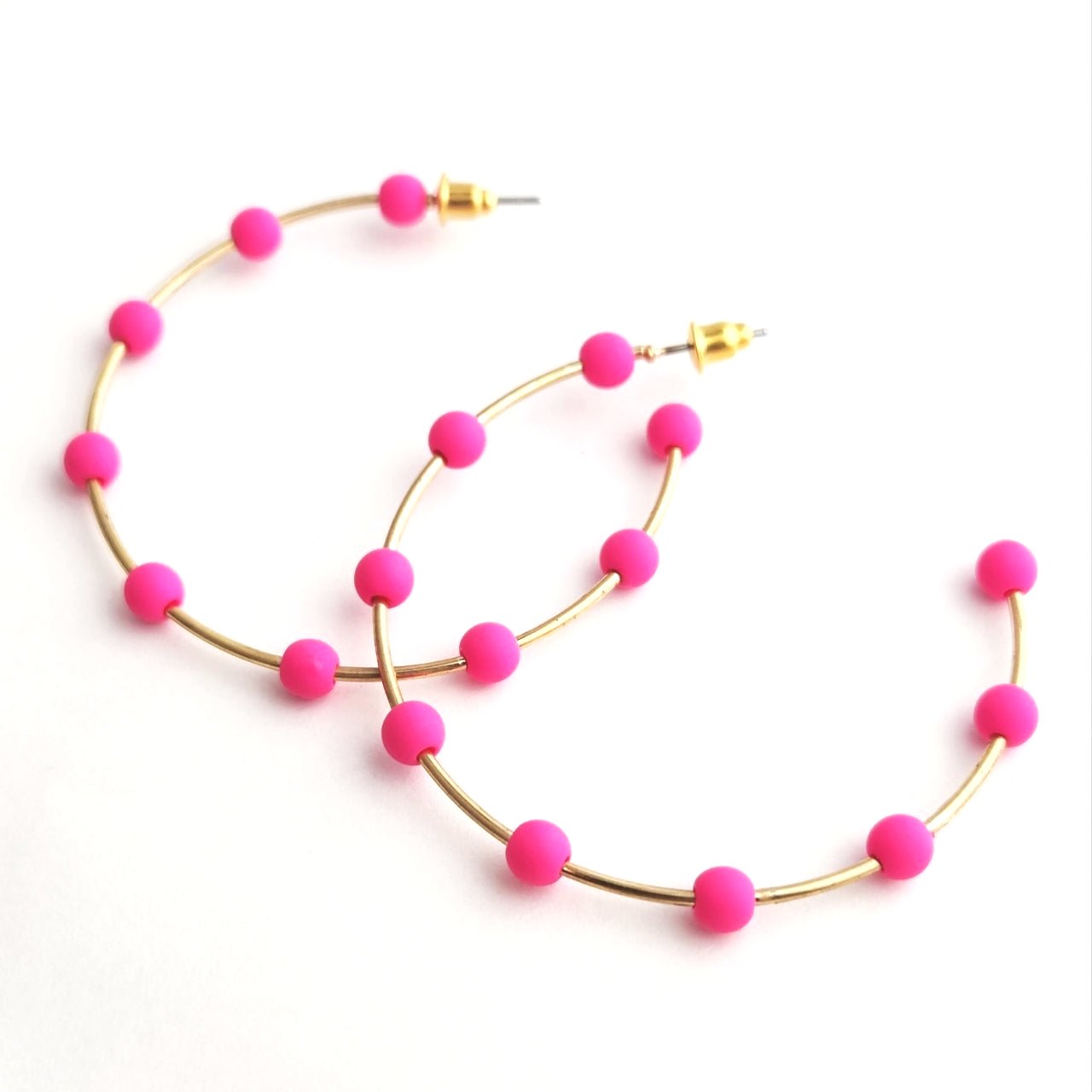 Beaded Hoops
