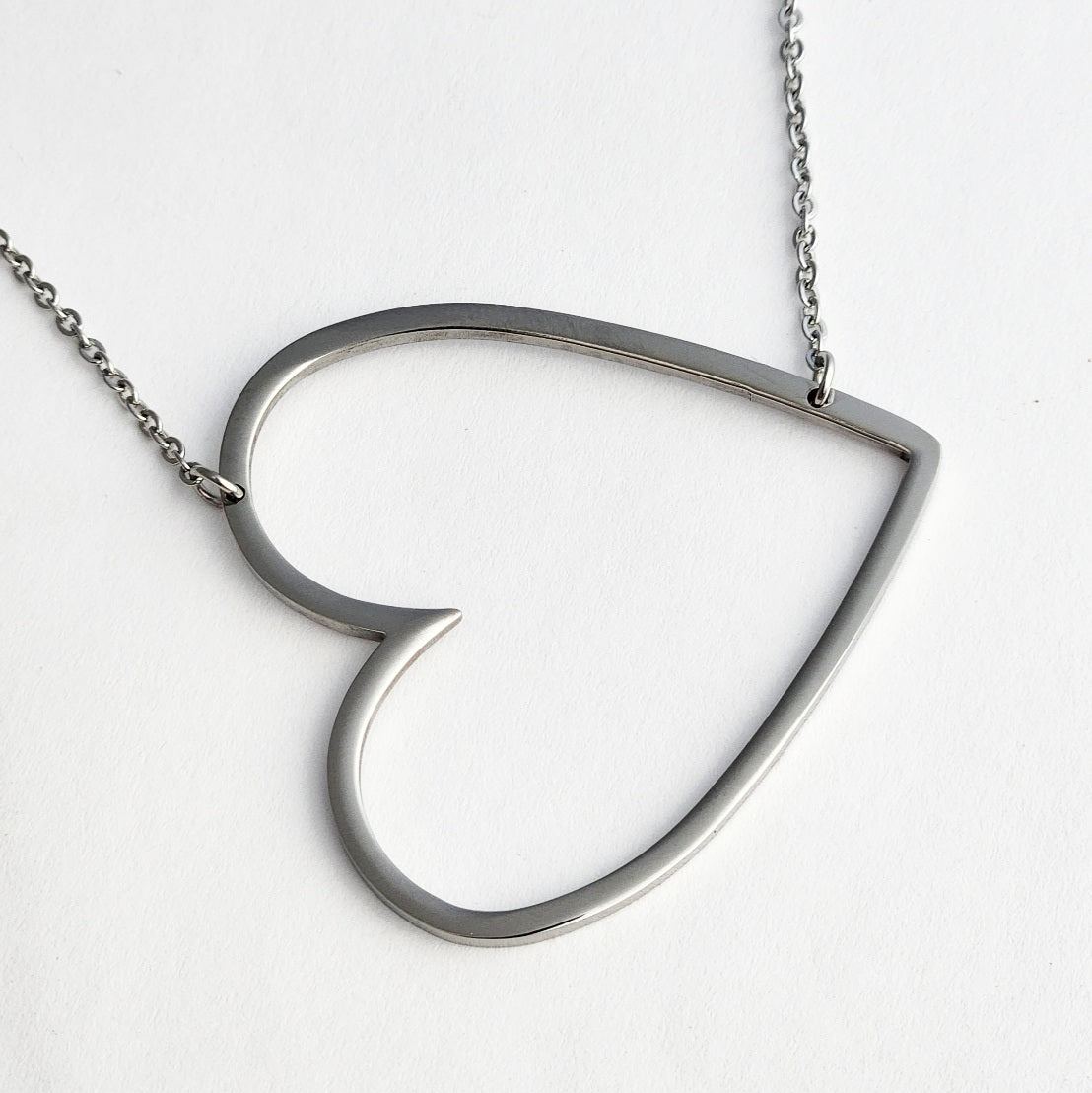 Sideways Heart Necklace