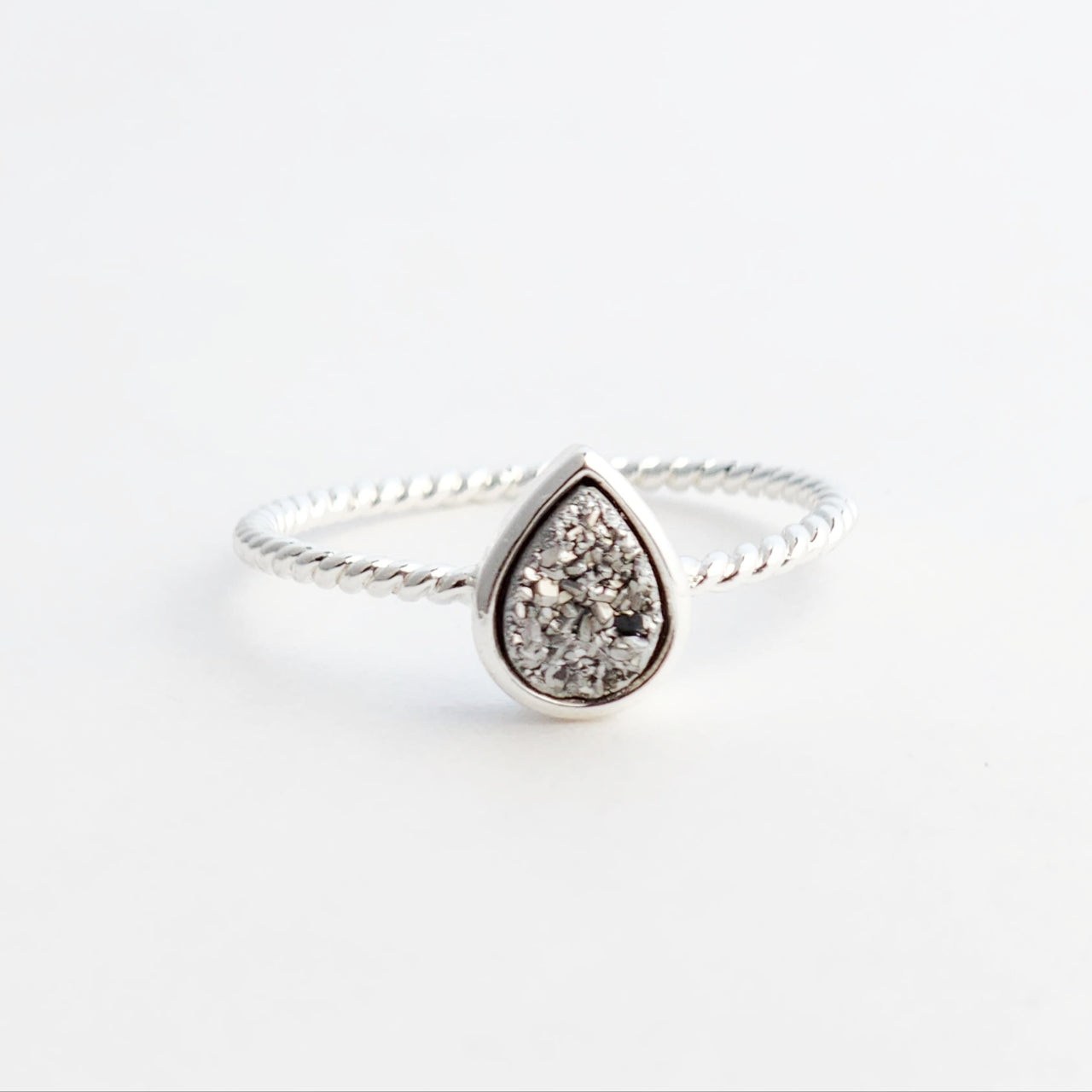Drop Druzy Ring