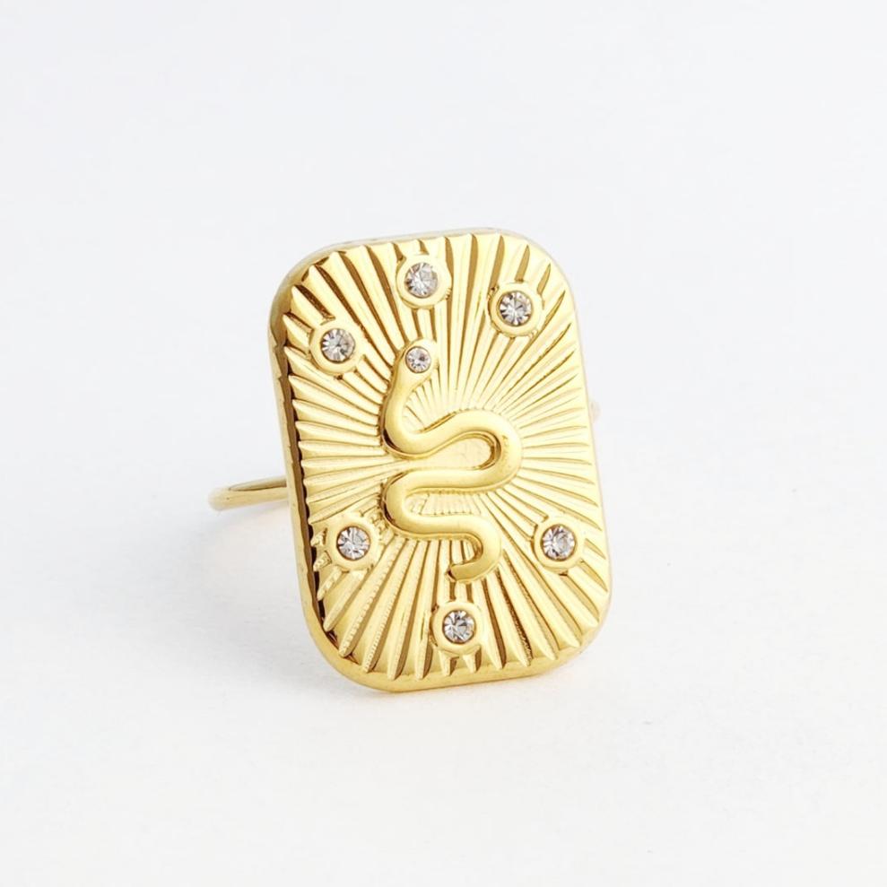 Snake Medal Ring