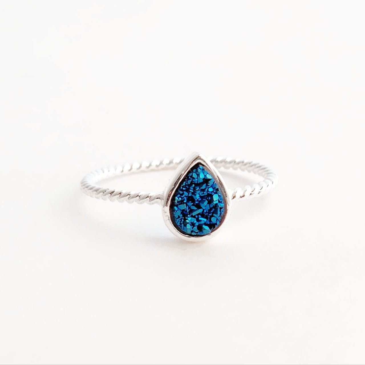 Drop Druzy Ring
