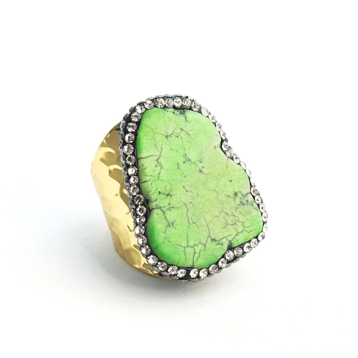 Blue Howlite Ring