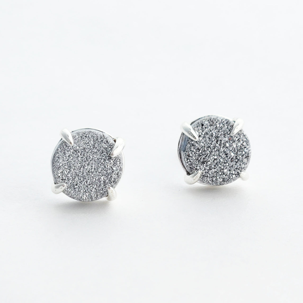 Mercury Druzy Studs