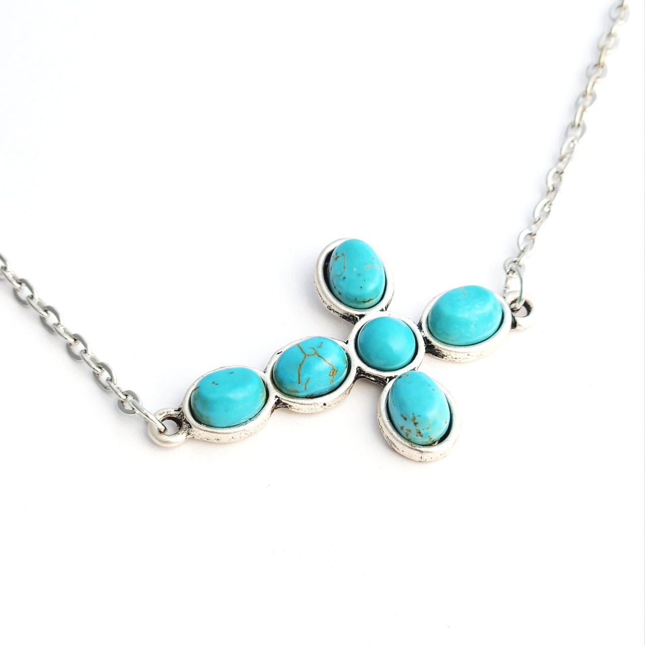 Turquoise Cross Necklace
