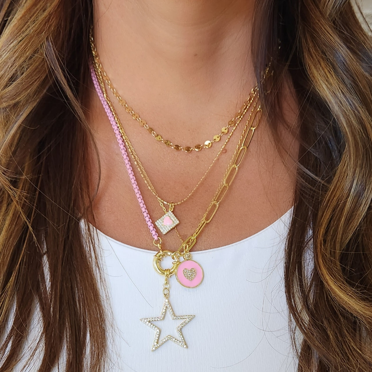 Pink Star Necklace