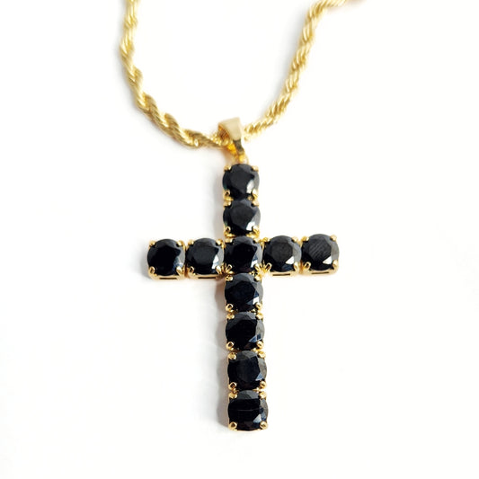 Black Cross Necklace
