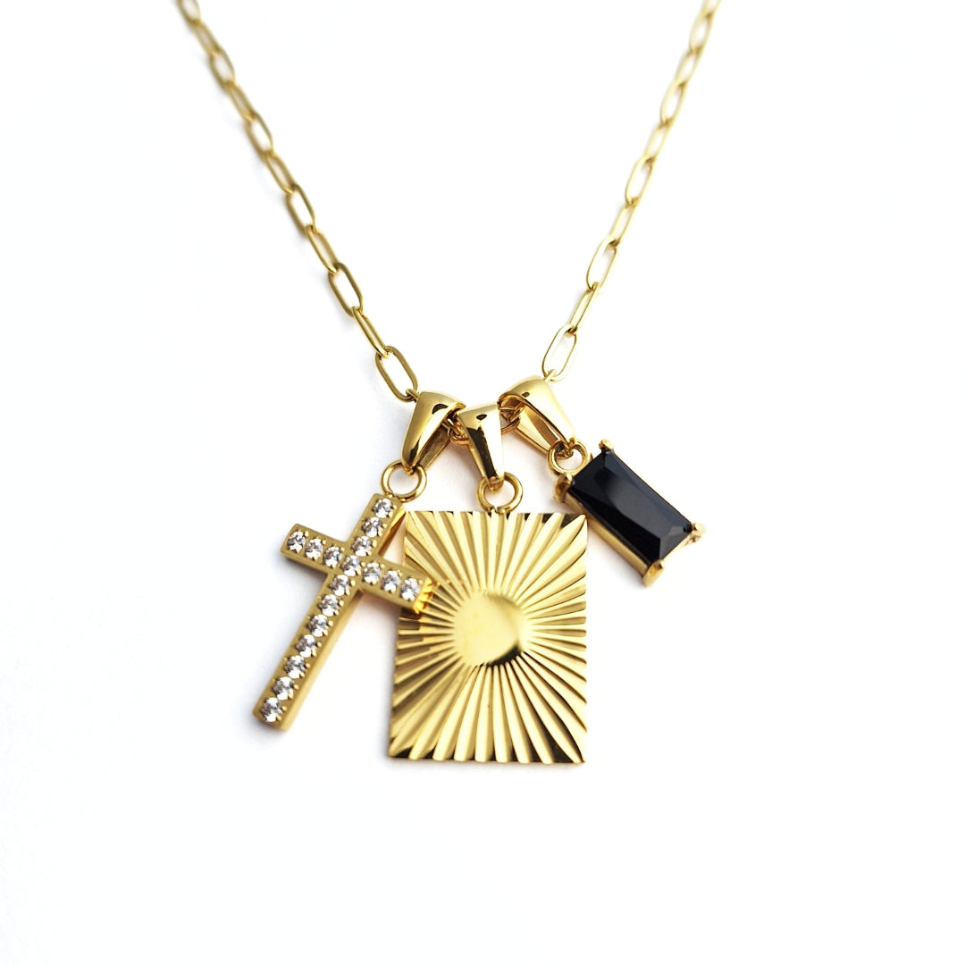 Charmed Cross Necklace