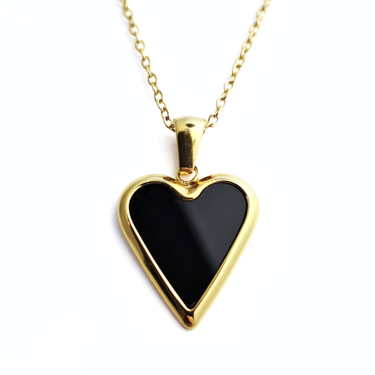 Black Heart Necklace