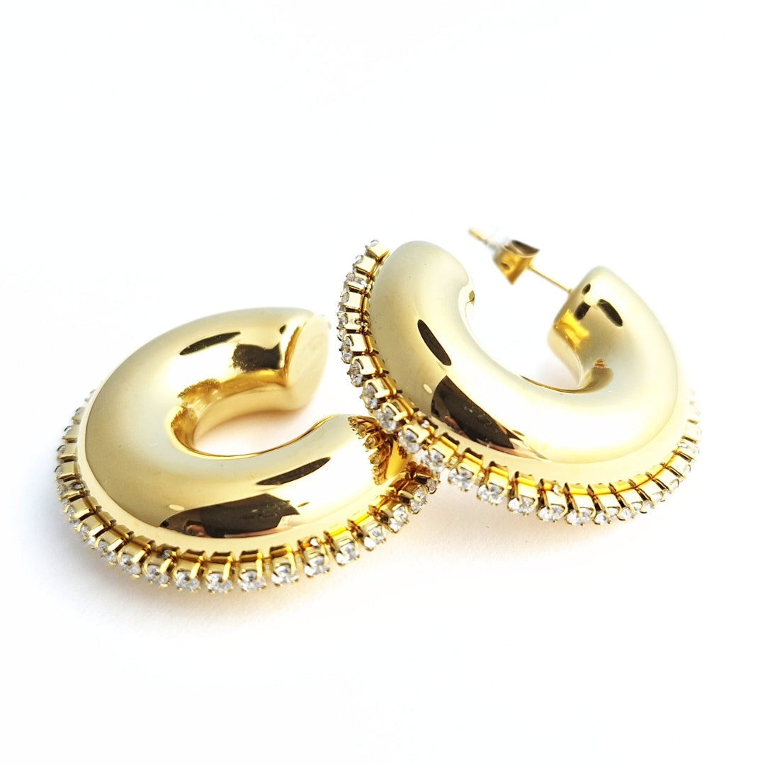 Studded Chunky Hoops