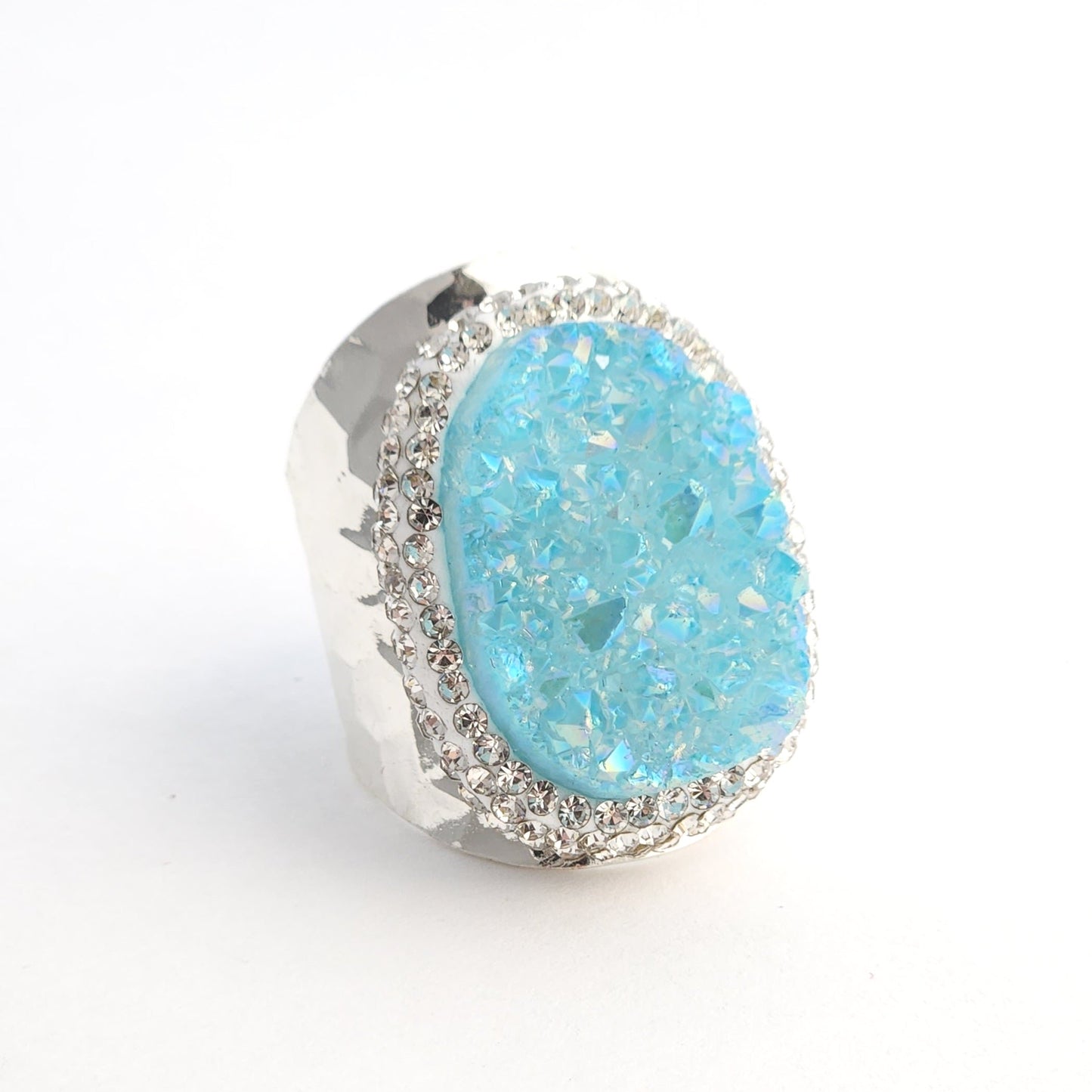 Blueberry Druzy Ring