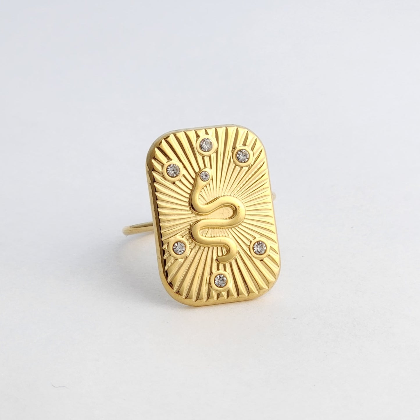 Snake Medal Ring