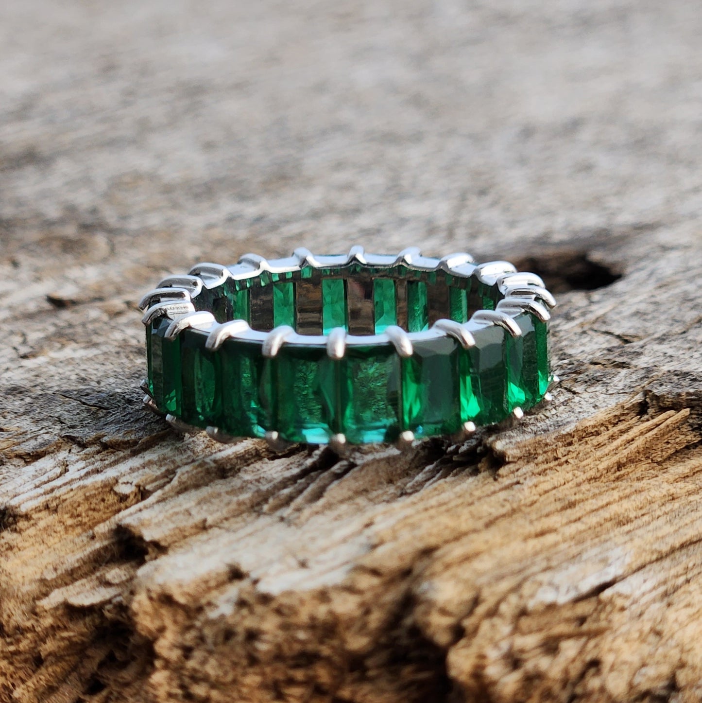 Emerald Baguette Ring