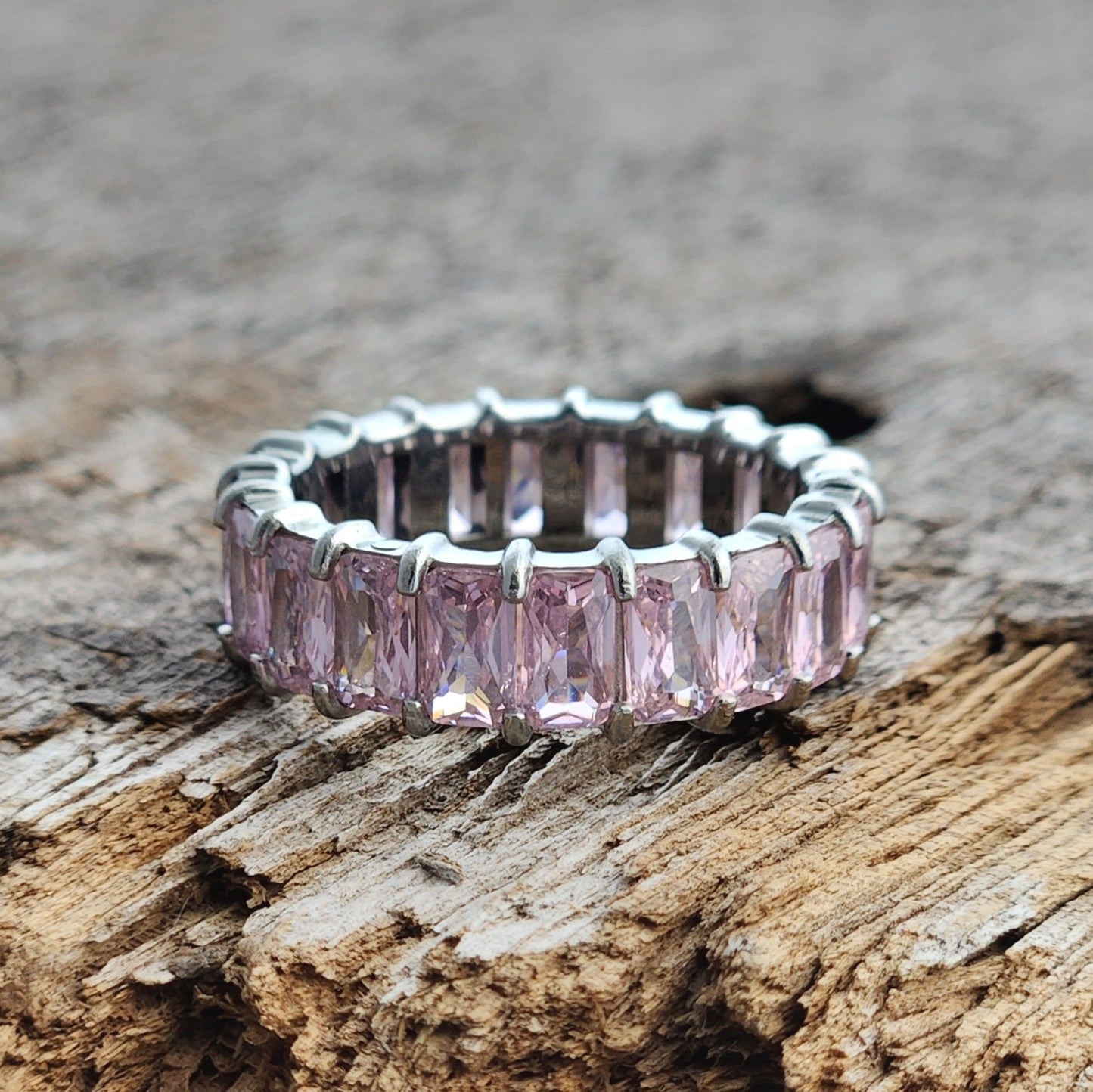 Pink Baguette Ring