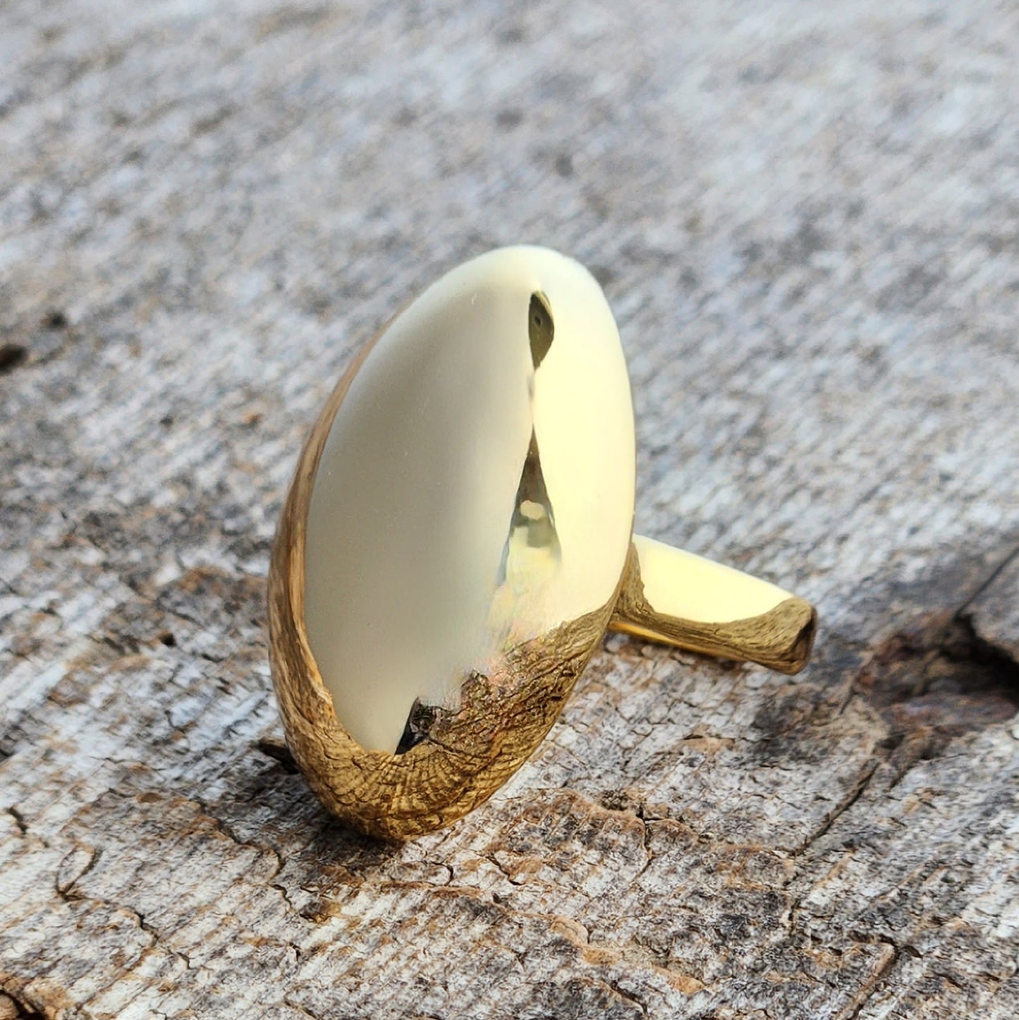 Shiny Golden Bubble Ring