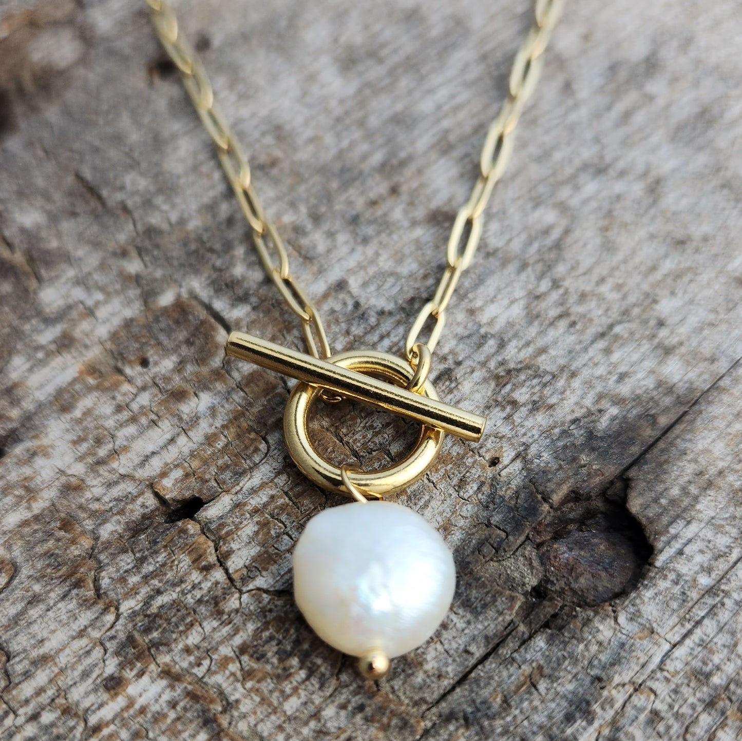 Pearl Toggle Necklace