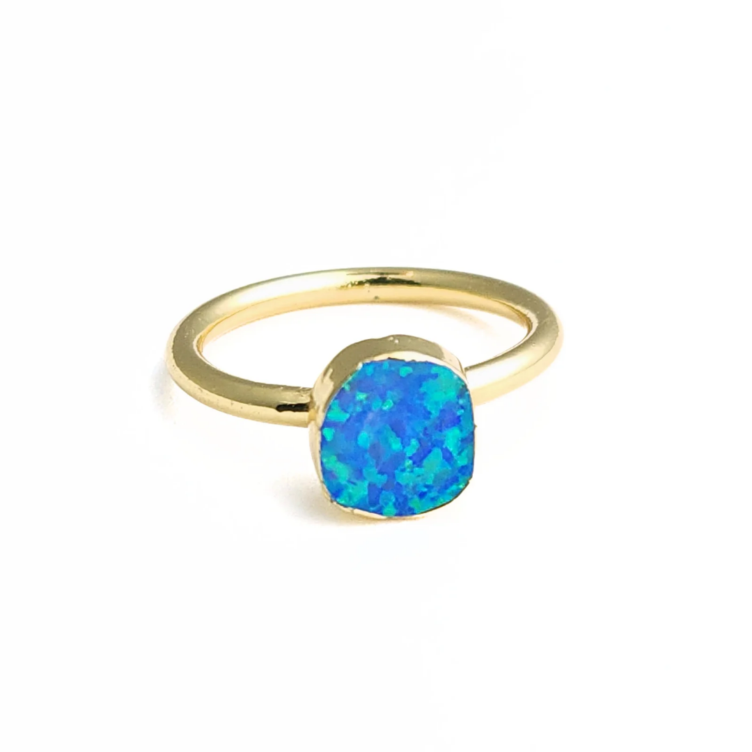 Blue Opal Ring