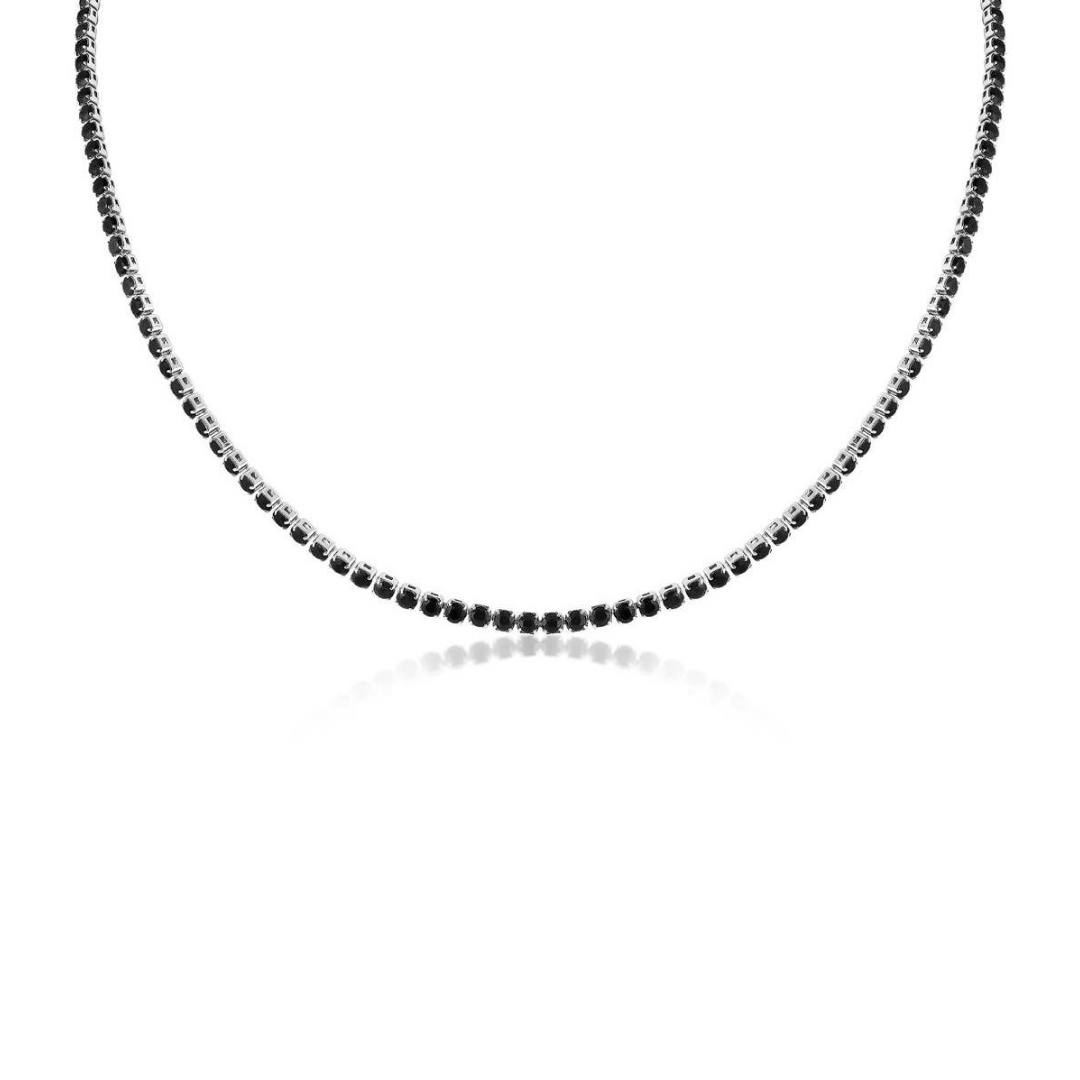 Black Tennis Chain Choker
