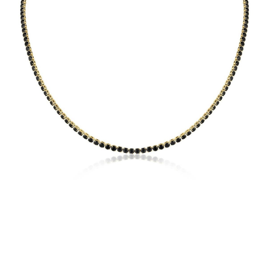 Black Tennis Chain Choker