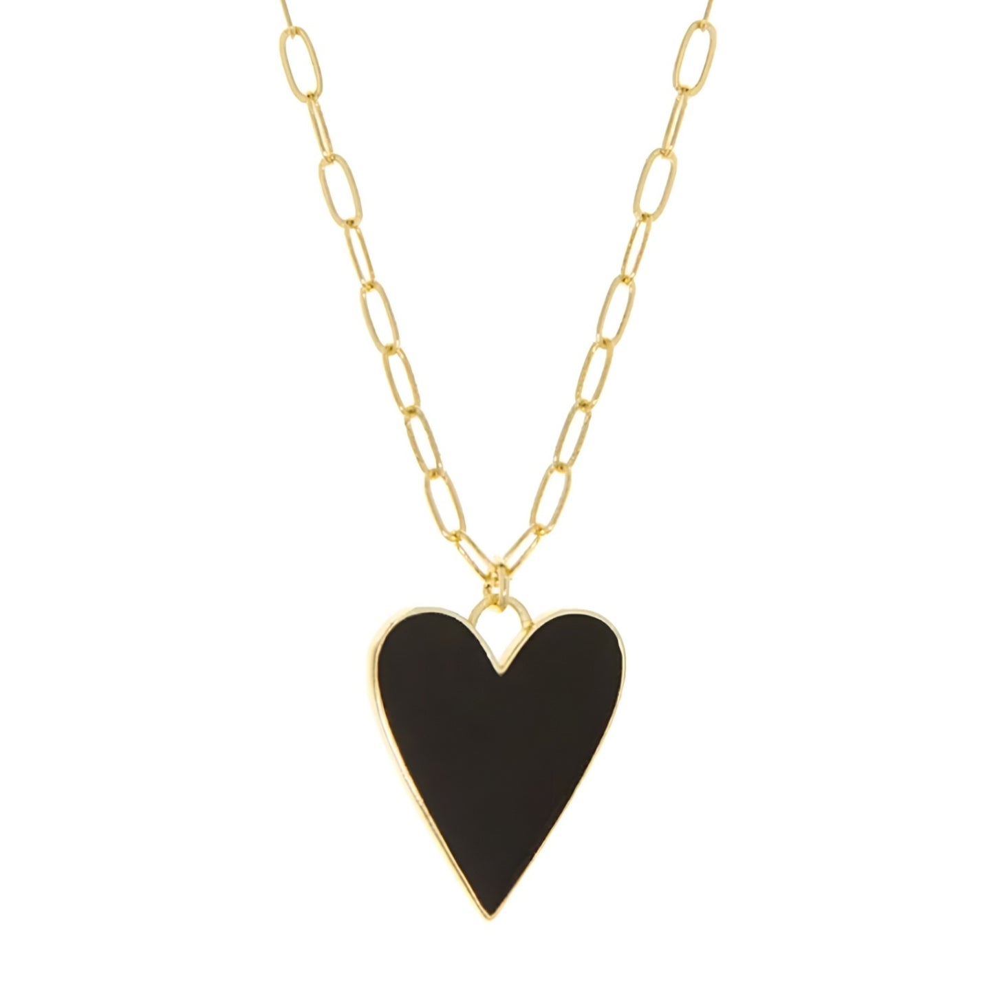 Black Heart Necklace