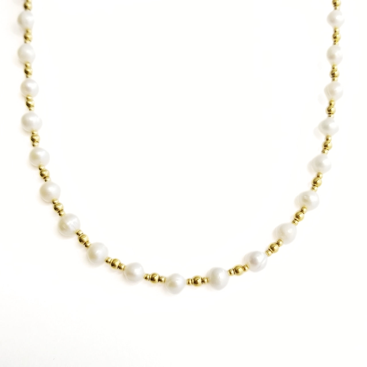 Beaded Pearl Necklace