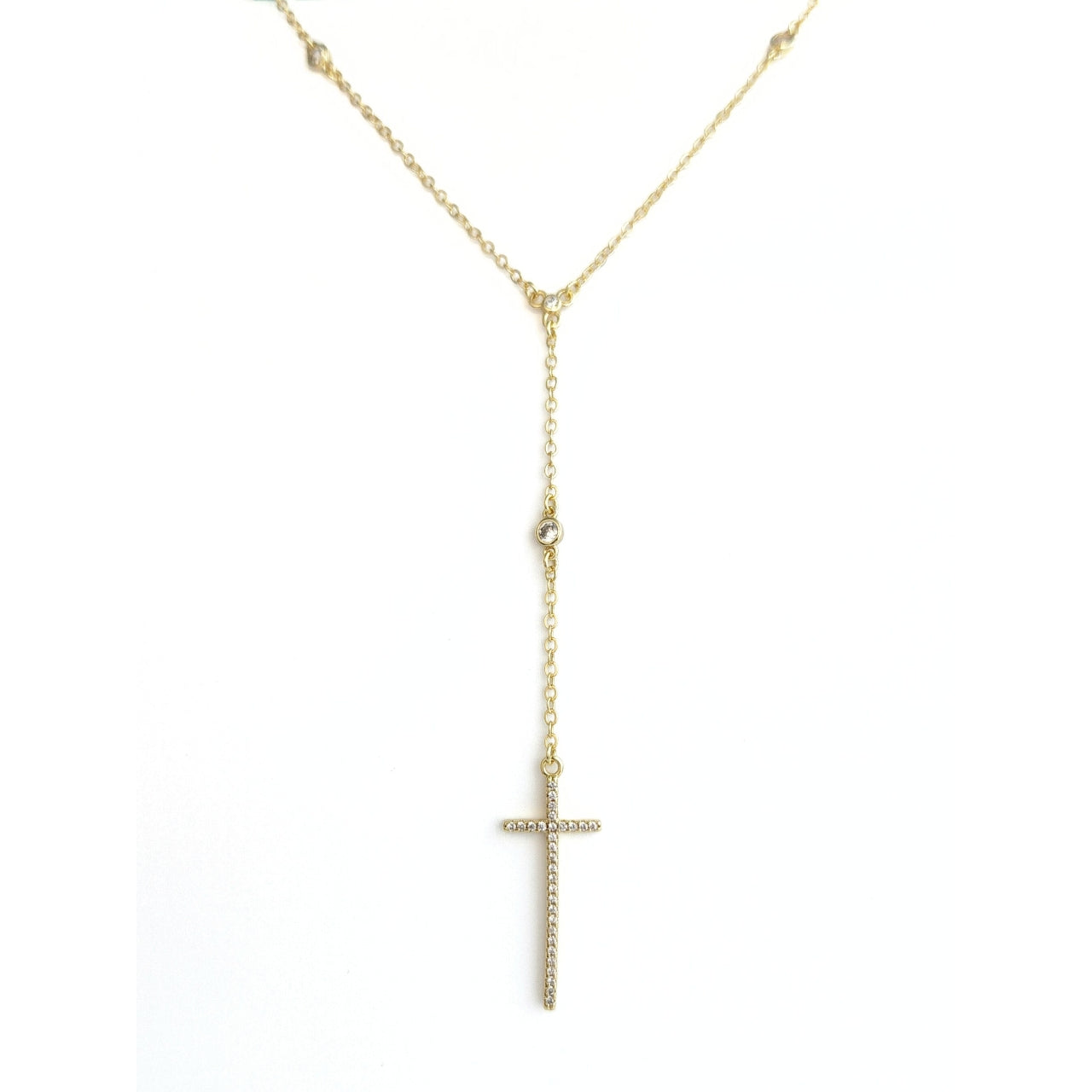 Lariat Cross Necklace