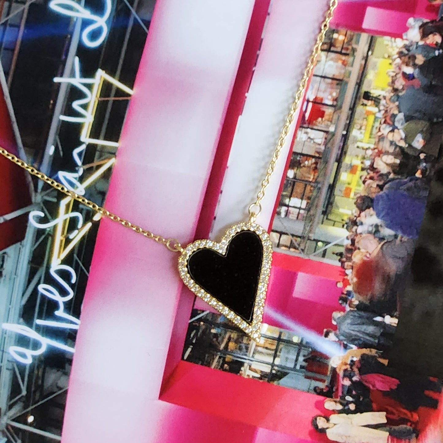 Black Heart Necklace