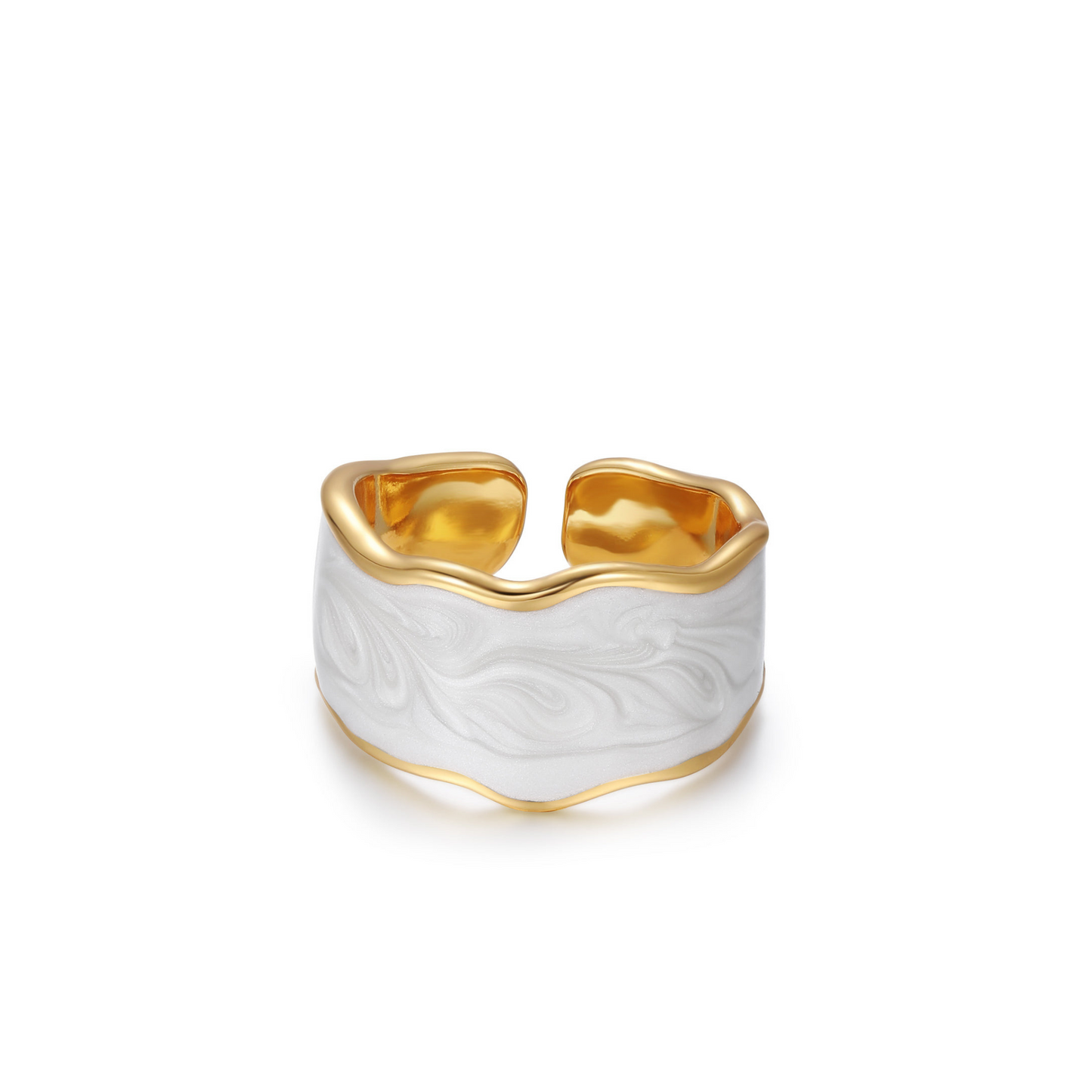 Ivory Enamel Ring