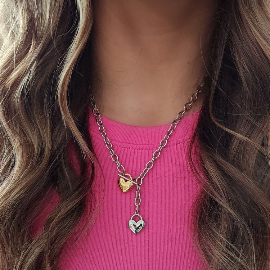 Two Hearts Necklace