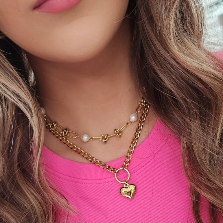 Bubble Heart Necklace