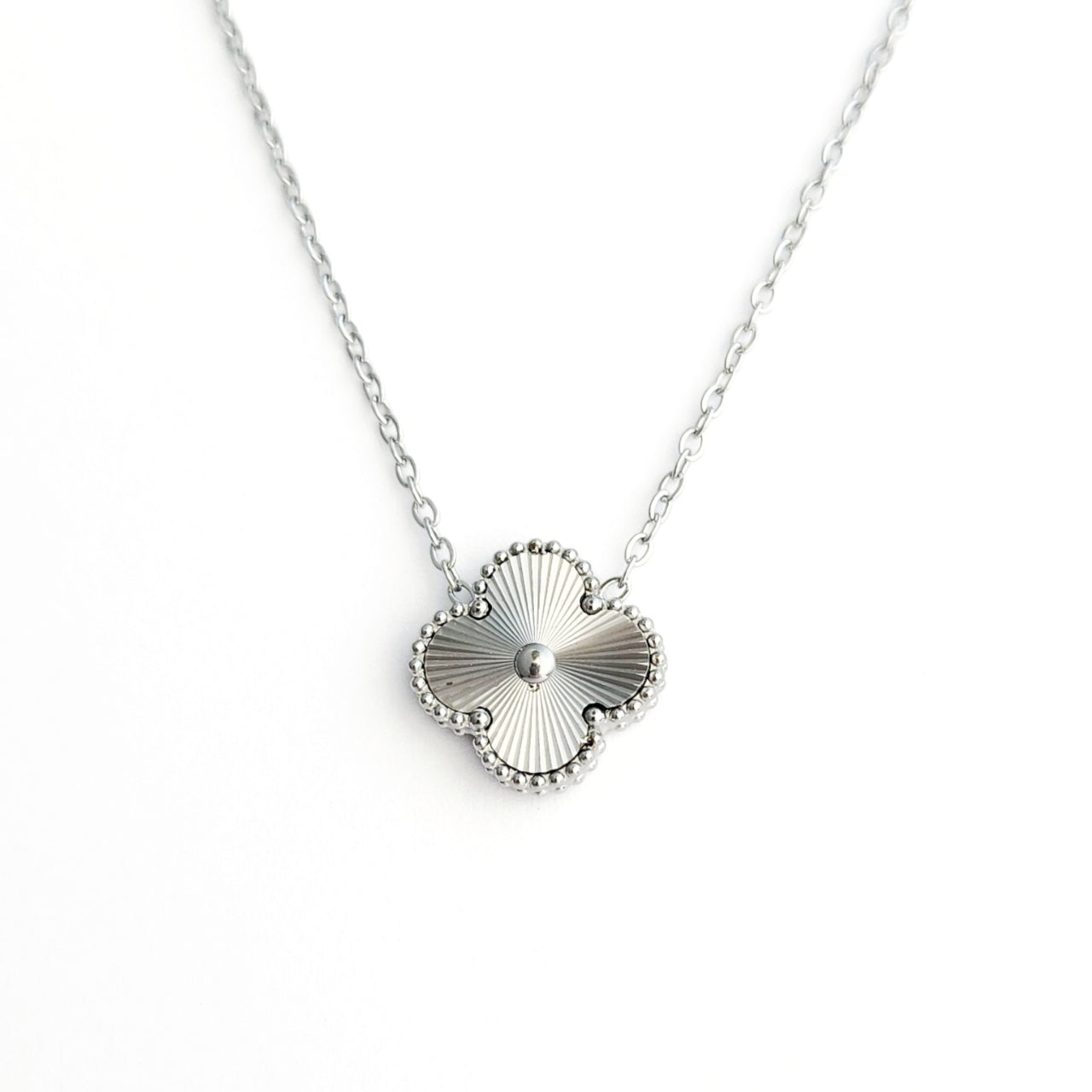 Laser Cut Clover Necklace