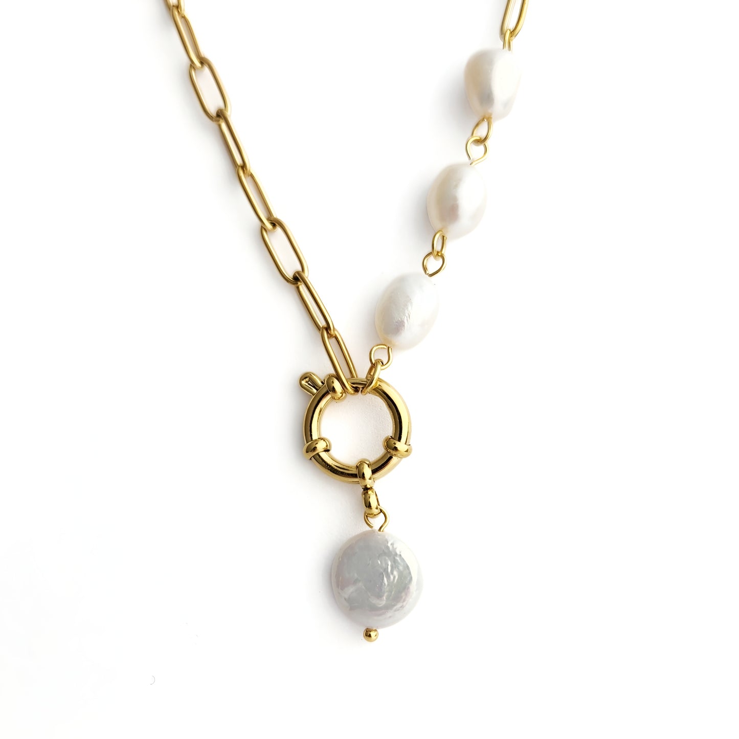 Pearl Charm Necklace