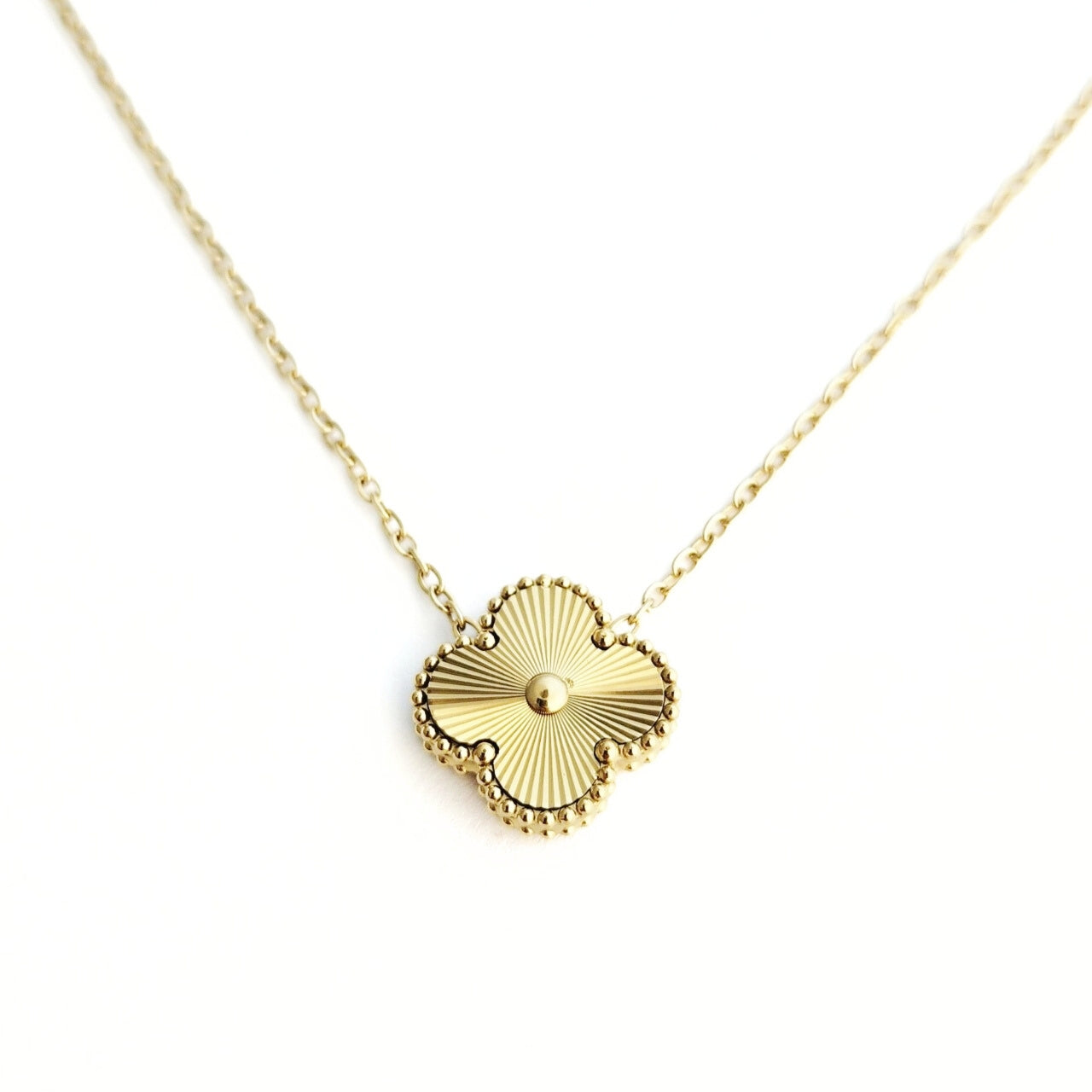 Laser Cut Clover Necklace