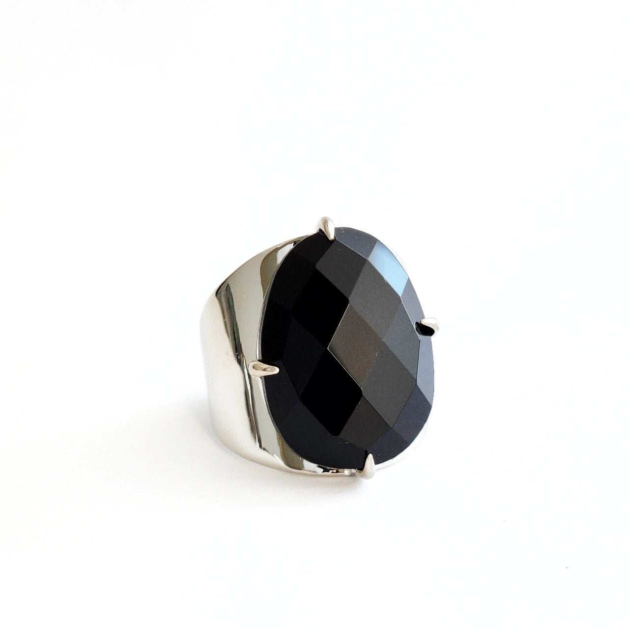 Black Agate Ring