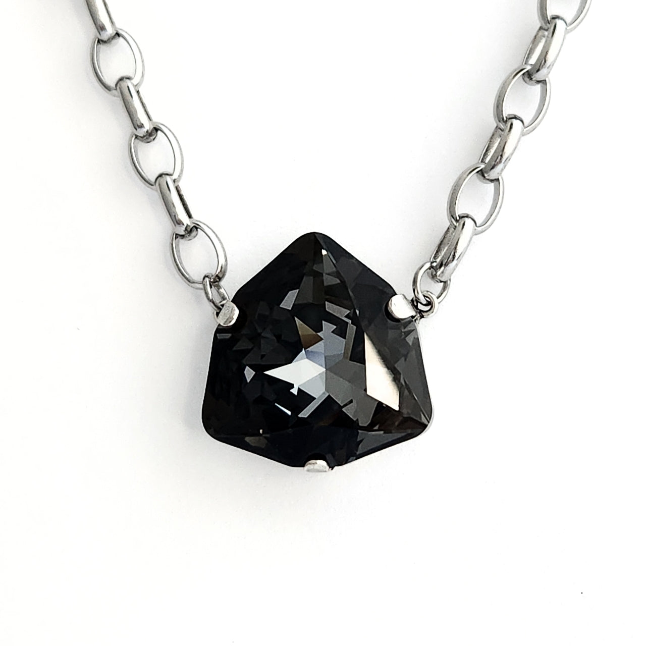 Electra Necklace in Silver Night