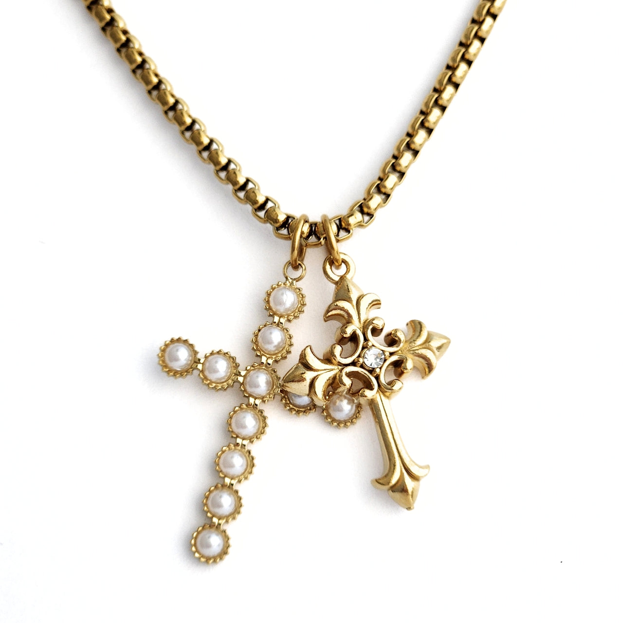 Long Cross Charmer Necklace