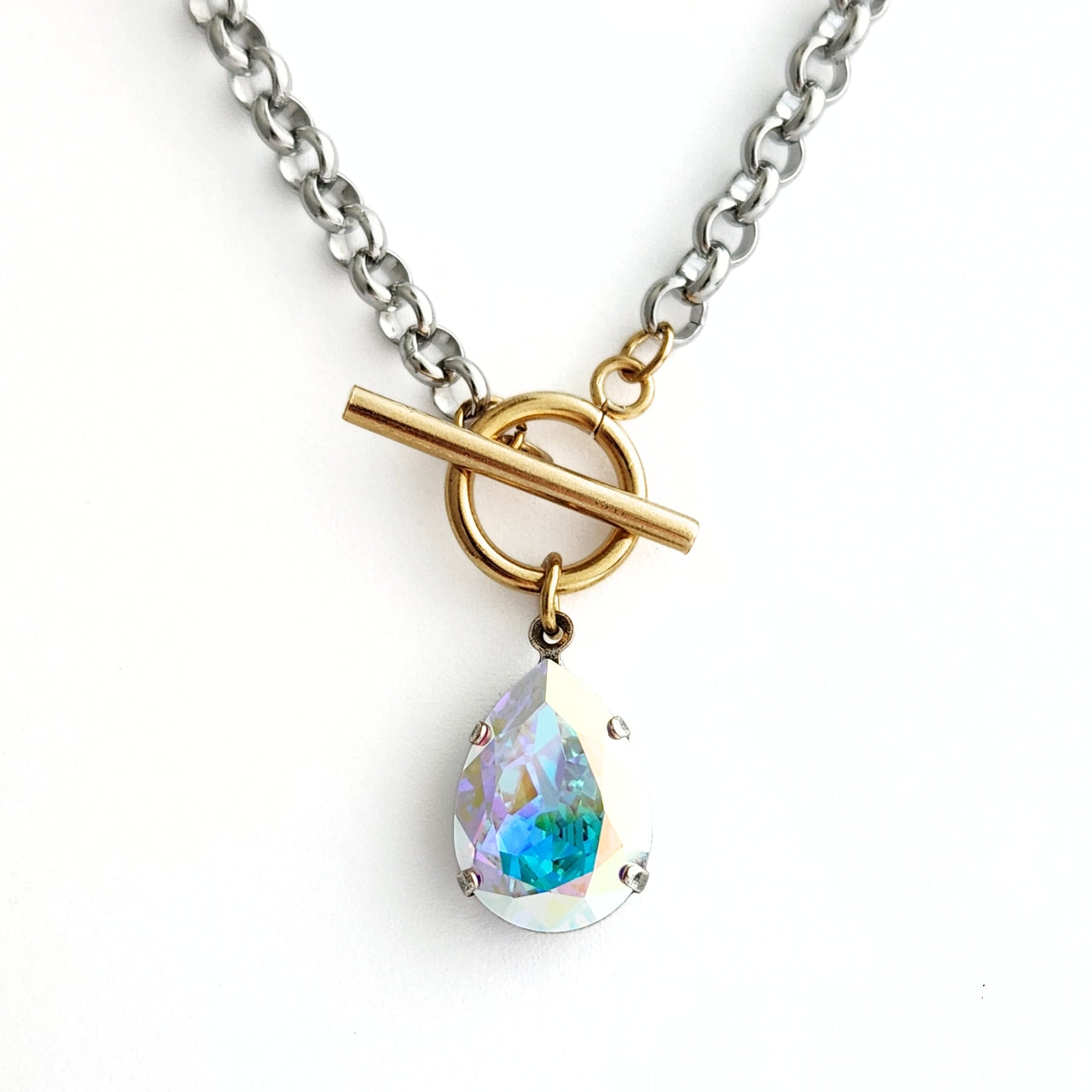 Cosmo Necklace in Aurora Borealis – Lavender Blue Soul