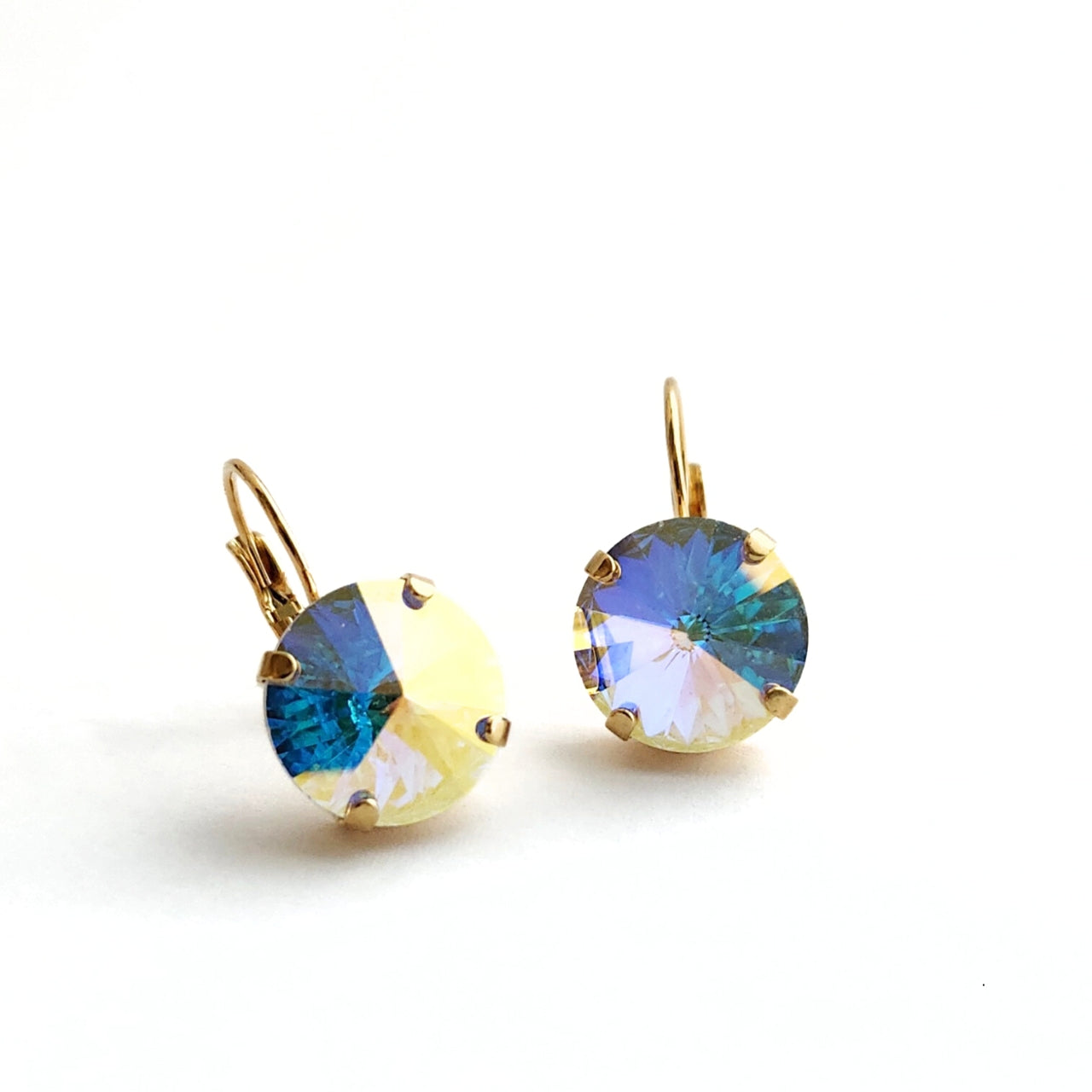 Luna Earrings in Aurora Borealis