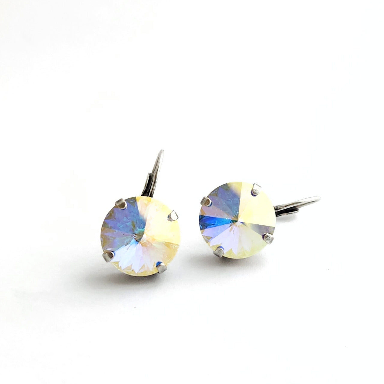 Luna Earrings in Aurora Borealis