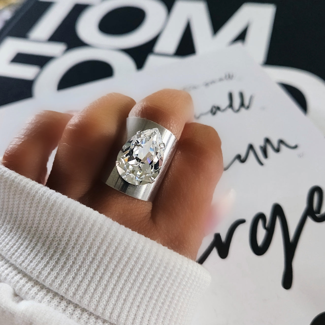 Cosmo Ring in Crystal Clear